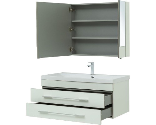 Комплект мебели для ванной Aquanet Верона 100 287649 подвесной Белый