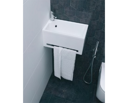 Панель с раковиной 1MarKa Tiny XS Mini 39 L У86733 подвесная Белая глянцевая