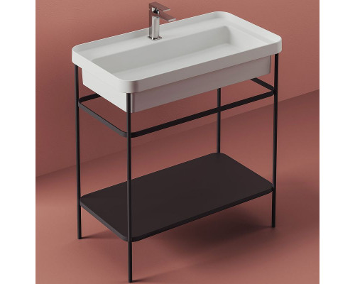 Консоль под раковину Artceram Fuori 60 ACA056 17 Черная матовая