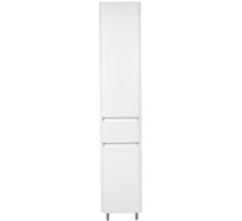 Шкаф пенал Style Line Атлантика Люкс Plus 35 ЛС-00000694 с бельевой корзиной Белый