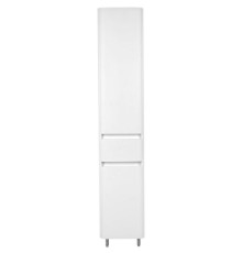 Шкаф пенал Style Line Атлантика Люкс Plus 35 ЛС-00000694 с бельевой корзиной Белый