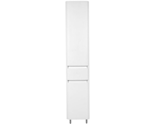 Шкаф пенал Style Line Атлантика Люкс Plus 35 ЛС-00000694 с бельевой корзиной Белый