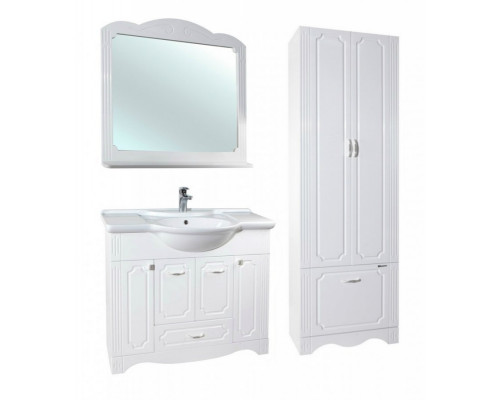 Шкаф пенал Bellezza Кантри 60 Белый