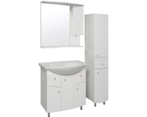 Шкаф пенал Runo Милано 30 R УТ000002107 Белый