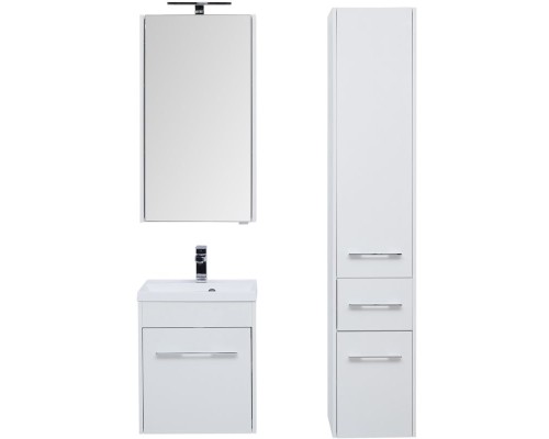 Шкаф пенал Aquanet Августа 35 210016 Белый