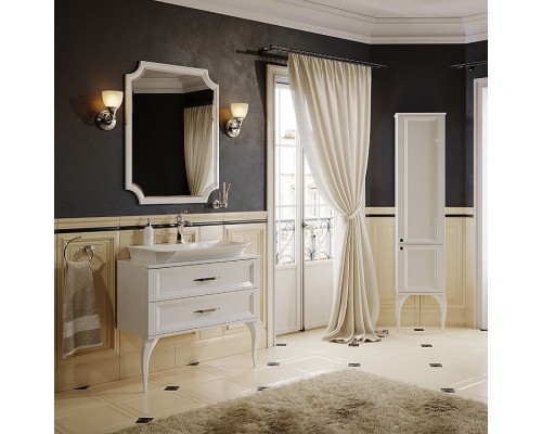 Шкаф пенал Aqwella 5 Stars La Donna 40 LAD0504W Белый