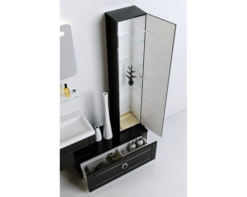 Шкаф пенал Aqwella 5 Stars Инфинити 35 Inf.05.35 Белый