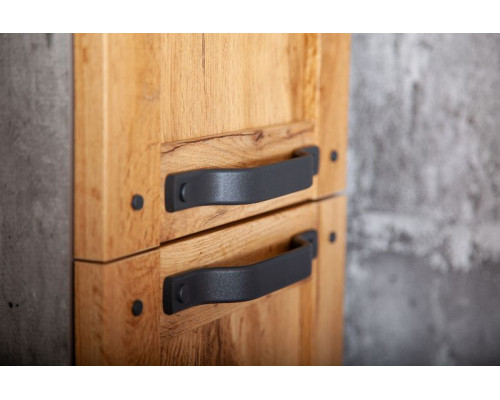 Шкаф пенал Бриклаер Лофт 35 4627125413360 с бельевой корзиной Метрополитен грей