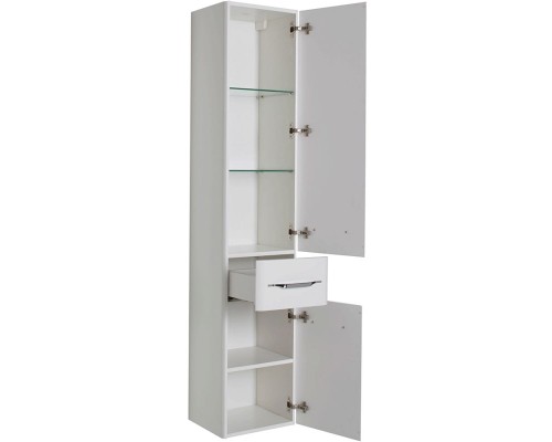 Шкаф пенал Aquanet Виченца 36 196964 Белый глянец