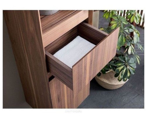 Шкаф пенал Aquanet Нью-Йорк 35 R 203956 подвесной Орех