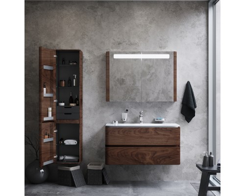 Шкаф пенал AM.PM Sensation 40 L M30CHL0406NF подвесной Орех