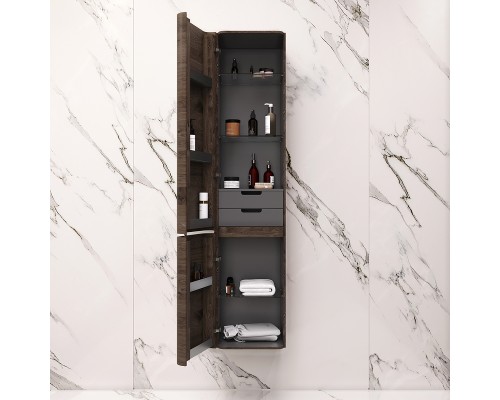 Шкаф пенал AM.PM Sensation 40 L M30CHL0406TF подвесной Табачный дуб