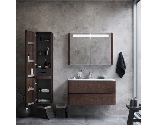 Шкаф пенал AM.PM Sensation 40 L M30CHL0406TF подвесной Табачный дуб