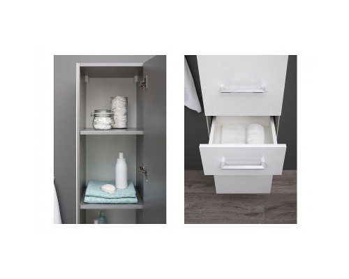 Шкаф пенал Aquanet Порто 35 L 201374 подвесной Белый