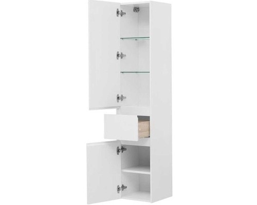 Шкаф пенал Aquanet Бруклин 35 L 209827 подвесной Белый