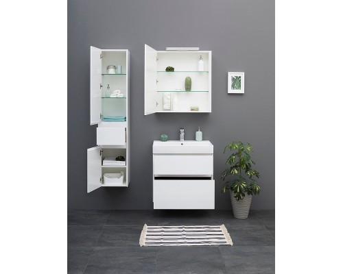 Шкаф пенал Aquanet Бруклин 35 L 209827 подвесной Белый