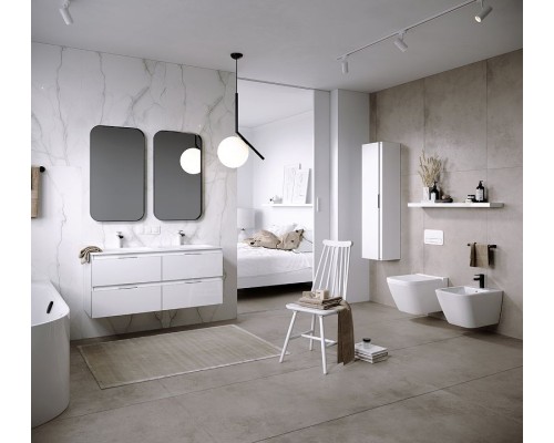 Шкаф пенал Aqwella Accent 35 ACC0535W подвесной Белый