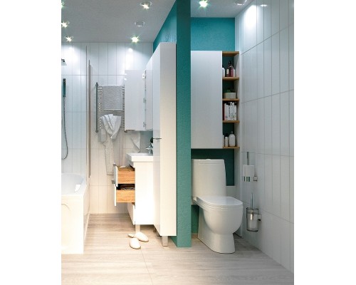 Шкаф пенал 1MarKa Gaula 60Н У92518 над унитазом White