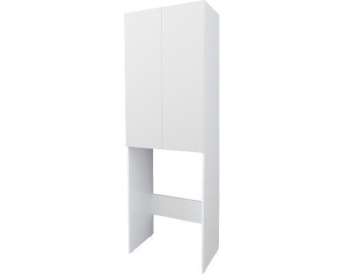 Шкаф пенал 1MarKa Wall 67 У79528 над стиральной машиной Белый глянцевый