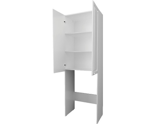 Шкаф пенал 1MarKa Wall Classic 67 У79534 над стиральной машиной Белый глянцевый