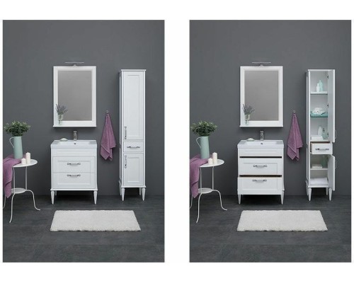 Шкаф пенал Aquanet Денвер 36 R 199214 подвесной Белый