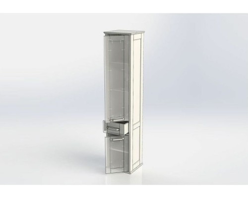 Шкаф пенал Aquanet Денвер 36 R 199214 подвесной Белый