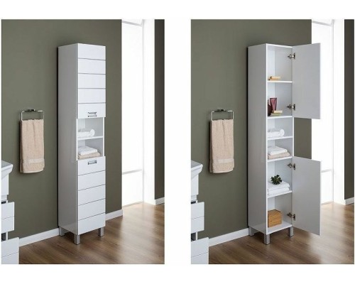 Шкаф пенал Aquanet Доминика 35 R 170802 Белый