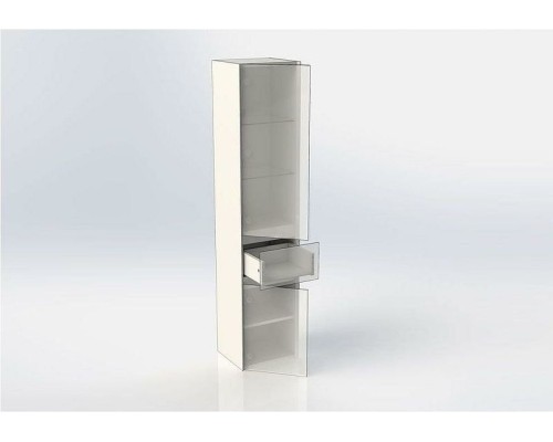 Шкаф пенал Aquanet Йорк 35 L 209143 подвесной Белый