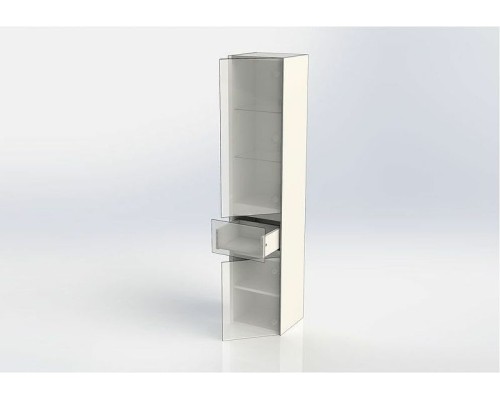 Шкаф пенал Aquanet Йорк 35 R 202095 подвесной Белый