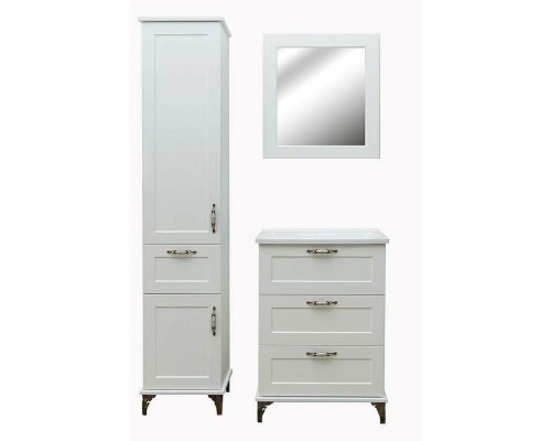 Шкаф пенал Эстет Bali Classic 42 L ФР-00002157 Белый