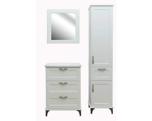 Шкаф пенал Эстет Bali Classic 42 R ФР-00002158 Белый