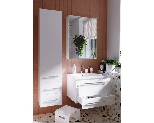 Шкаф пенал 1MarKa Соната 35 R У23256 подвесной Белый глянцевый