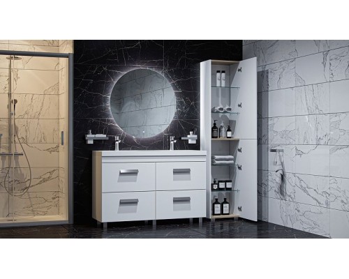 Шкаф пенал Velvex Orlando 40 pnORL.190-211 Белый матовый