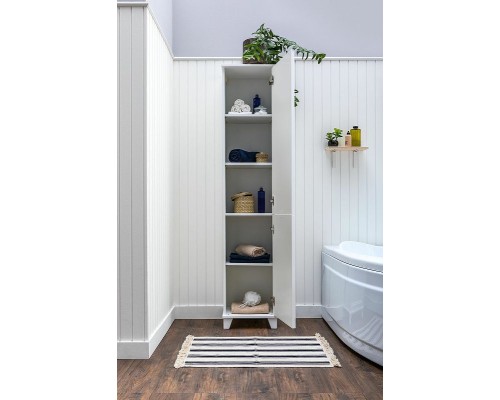 Шкаф пенал Aquanet Амели 40 261990 Белый матовый