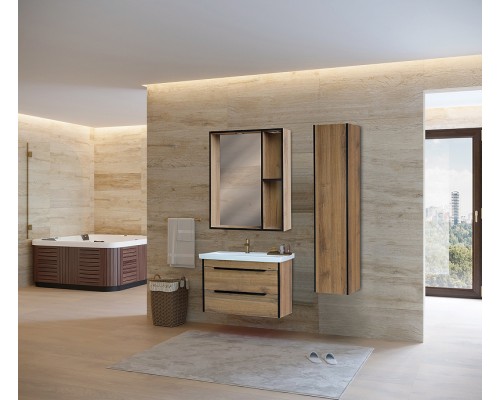 Шкаф пенал Bellezza Бруно 35 R 4622204181499 подвесной Табакко