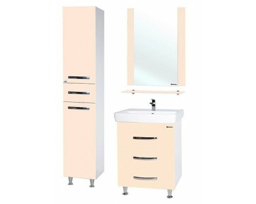 Шкаф пенал Bellezza Рокко 35 4623704090076 Бежевый Белый