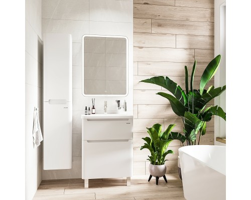 Шкаф пенал Grossman Адель 32 303201 подвесной Белый