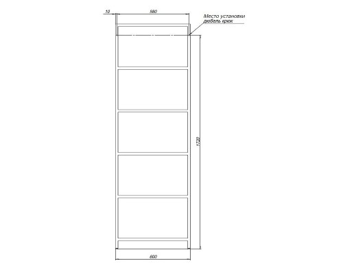 Стеллаж Allen Brau Liberty 60 1.33006.60 Медь браш