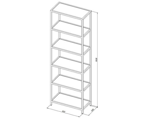 Стеллаж Allen Brau Liberty 60 1.33006.BB Черный браш