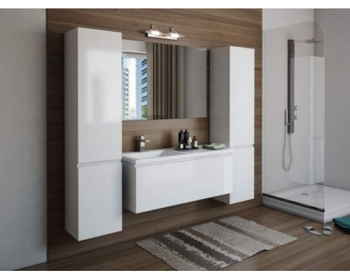 Шкаф пенал Эстет Dallas Luxe 40 L ФР-00001948  подвесной Белый