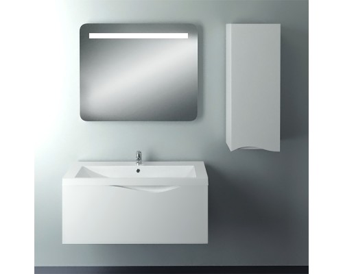 Шкаф пенал 1MarKa Этюд 35П Белый глянцевый