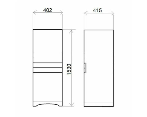 Шкаф пенал Orange Classic 40 Белый