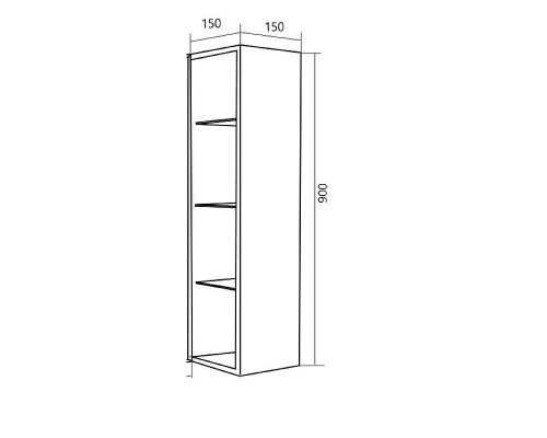 Подвесной шкаф 1MarKa Cube 15 У83244 Белый