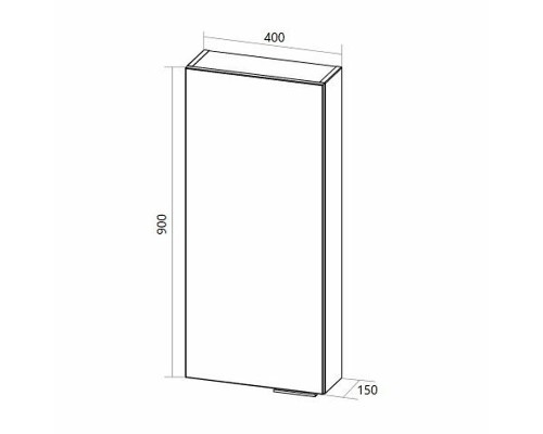 Подвесной шкаф 1MarKa Gaula 40П У92523 White