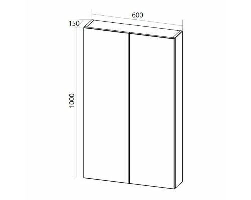 Подвесной шкаф 1MarKa Gaula 60П У92521 White