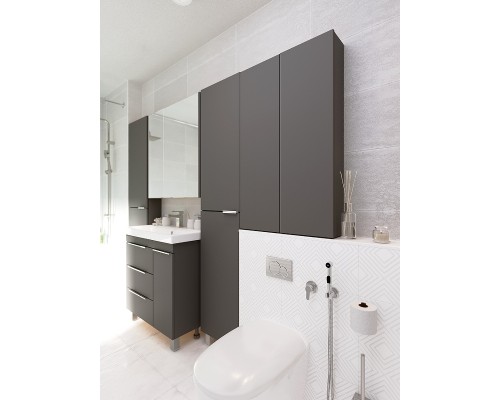 Подвесной шкаф 1MarKa Gaula 60П У92551 Графит матовый