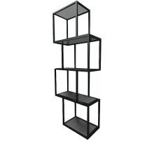 Полка 1MarKa Grunge Loft Chain У97508 Графит матовый