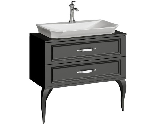Тумба под раковину Aqwella 5 Stars La Donna 85 LAD0108BLK Черная