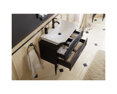 Тумба под раковину Aqwella 5 Stars La Donna 85 LAD0108BLK Черная