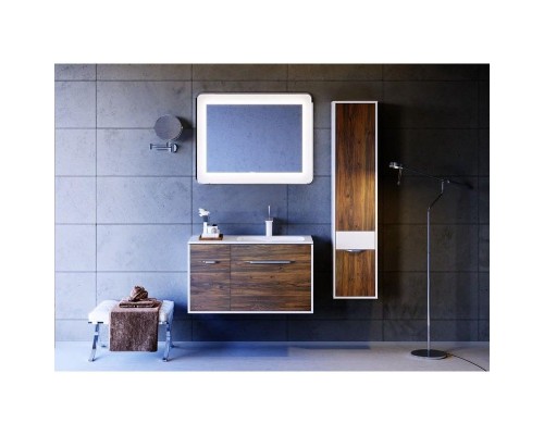 Тумба под раковину Aqwella 5 Stars Malaga 90 Mal.01.09/R/CD подвесная Крафт темный